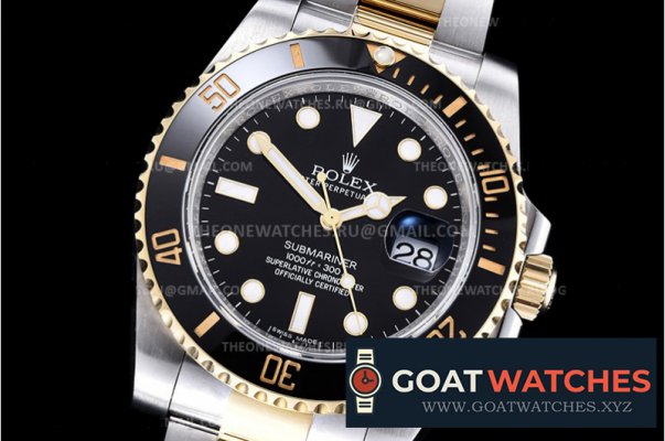 Rolex - Submariner 116613LN 904L YG/SS Black ARF V3 A2824