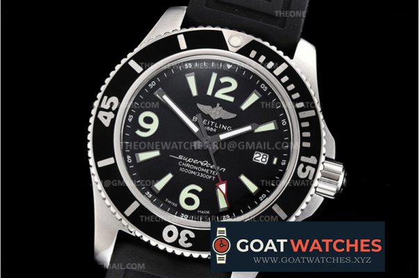 Breitling - Superocean 44mm SS/RU Black TF Asia 2824