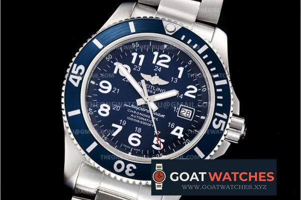 Breitling - Superocean 44mm SS/SS Blue/Num TF Asia 2824