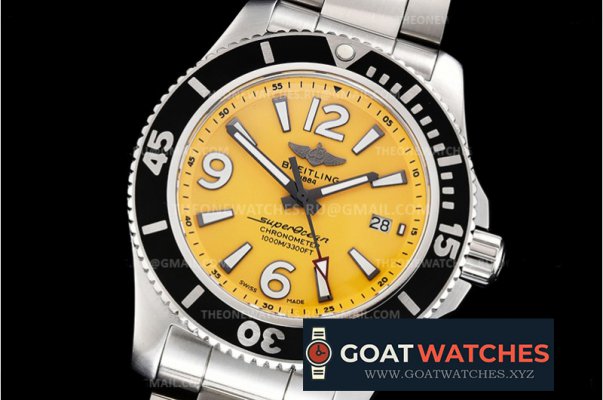 Breitling - Superocean 44mm SS/SS Yellow TF Asia 2824