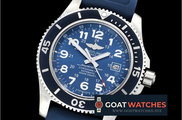 Breitling - SuperOcean II 44mm SS/RU Blue/Num GF Asia 2824