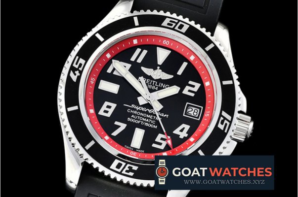 Breitling - SuperOcean II 42mm SS/RU Blk/Red GMF Asia 2824