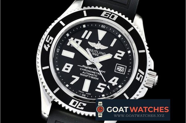 Breitling - SuperOcean II 42mm SS/RU Blk/Blk GMF Asia 2824