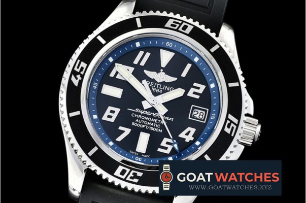 Breitling - SuperOcean II 42mm SS/RU Blk/Blue GMF Asia 2824