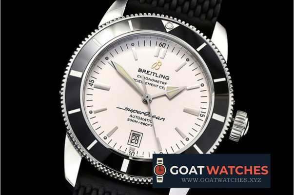 Breitling - Superocean Heritage II 42mm SS/RU (Blk) Wht OMF A2836