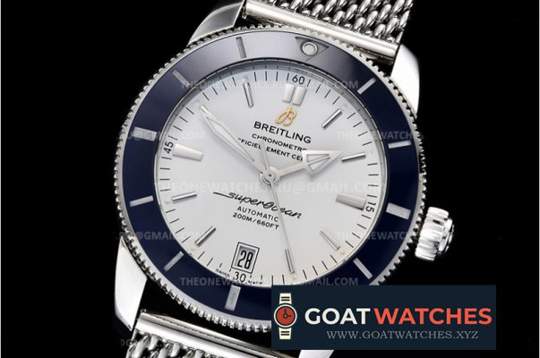 Breitling - Superocean Heritage II 42mm Blue SS/SS Wht GF V2 A2824