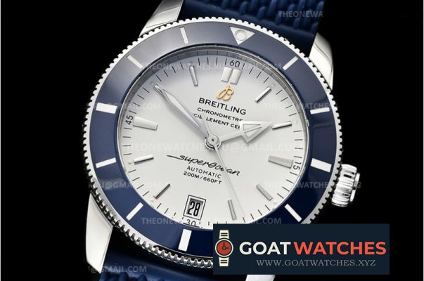 Breitling - Superocean Heritage II 42mm Blue SS/RU Wht GF V2 A2824