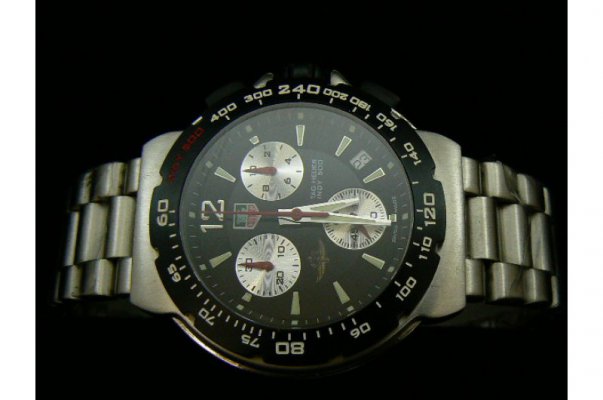 TAG INDY 500 SS BLACK SWISS QUARTZ