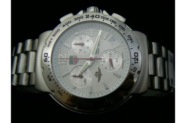 TAG INDY 500 SS WHITE SWISS QUARTZ NEW