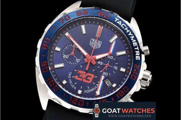 Tag Heuer - Tag F1 Aston Martin "33" SS/RU Blk (Blue) Blue VK Qtz