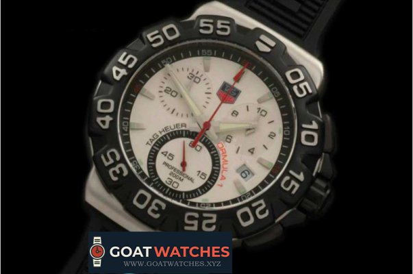 TAG HEUER - Formula 1 SS/RU White Swiss Eta Quartz Chrono