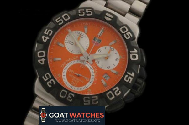 TAG HEUER - Formula 1 SS/SS Orange Swiss Eta Quartz Chrono