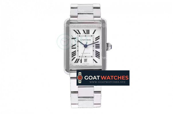 Cartier - Tank Solo SS/SS White TWF 9015 Mod