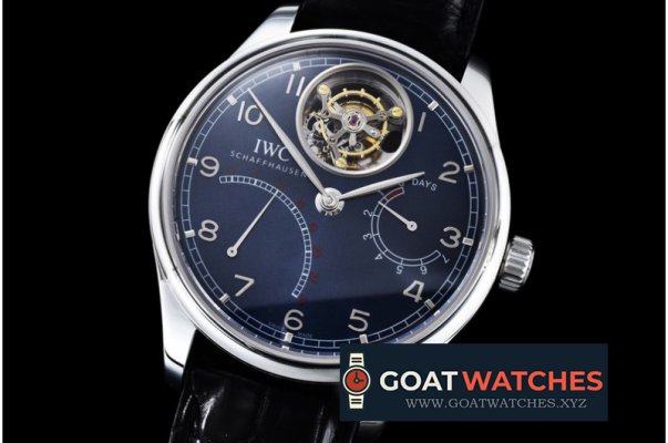 IWC - Portugieser Mystere Tourbillon SS/LE Blue Tourbillon