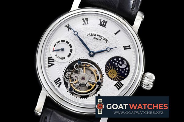 Patek Philippe - MoonPhase PR Tourb Diam SS/LE Wht - Asia HW Tourbillon