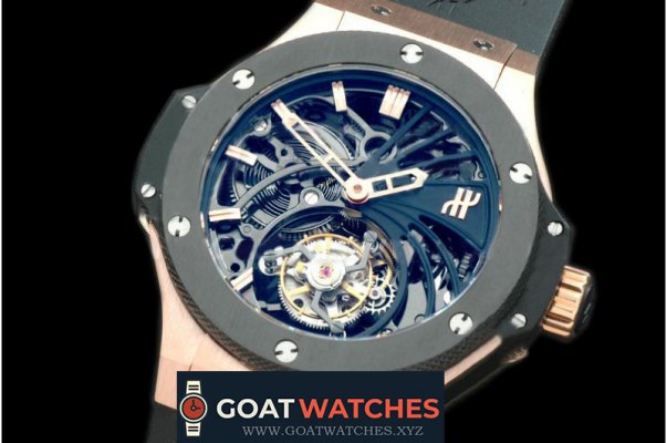 Hublot - Big Bang Tourbillon RG/RU Black Skeleton Flying Tourbillon