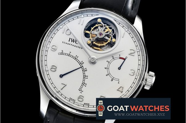 IWC - Portugieser Mystere Tourb IW504602 SS/LE White ZF Tourb