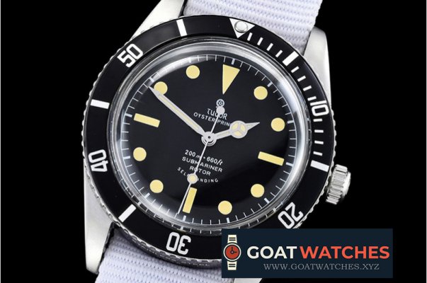 Tudor - Vintage SUB Ref. 6636 (1958) SS/NY (White) A2836