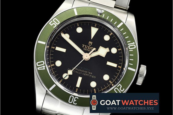 Tudor - Heritage Black Bay Shield Green SS/SS Black ZF A2824