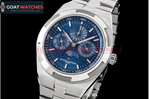 Vacheron Constantin - Overseas Perpetual Calendar SS/SS Blue/Stk 8F A1120