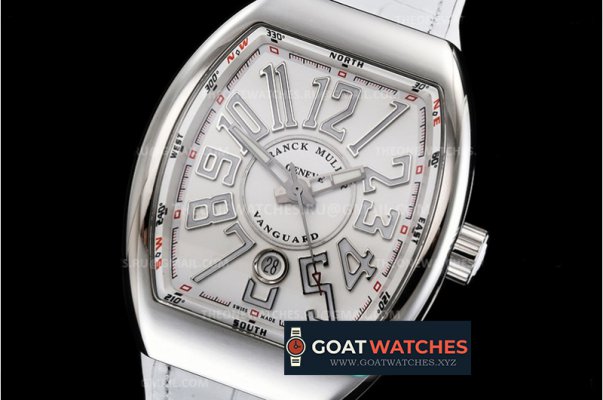 Franck Muller - Vanguard Mens Yachting V45 SS/LE/RU White ZF MY9015