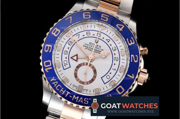 Rolex - YachtMaster 116681 Blue RG/SS White VRF A7750 Mod