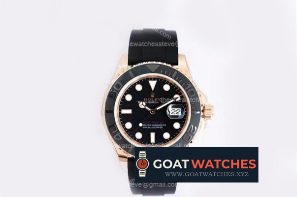 Rolex - YachtMaster 126655 40mm RG/RU Blk EWF A3235