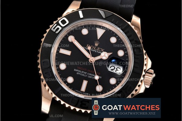 Rolex - YachtMaster 116655 40mm RG/RU Black VRF Asia 2836