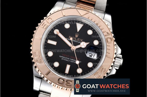 Rolex - YachtMaster 116623 40mm 904L RG/SS Black GMF A3235