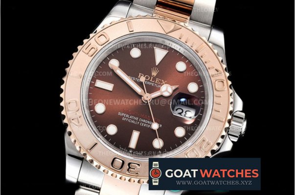 Rolex - YachtMaster 116623 40mm 904L RG/SS Brown GMF A3235