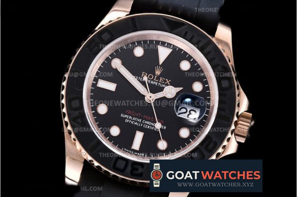 Rolex - YachtMaster 116655 40mm RG/RU Blk DCF Asia 2836