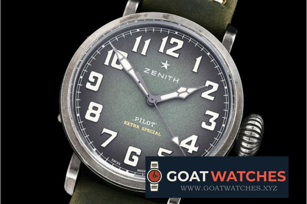 Zenith - Type 20 Pilot Extra Special SS/LE Green XF MY9015 Mod