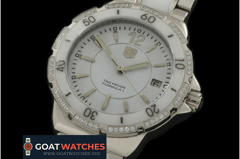Tag Heuer - Formula 1 Ladies SS/SS/Ceramic/Diam White Swiss